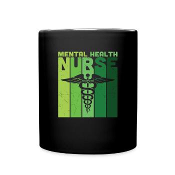 Mental Health Nurse - Full Colour Mug - black - Front