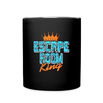Escape Room King - Tasse einfarbig - Schwarz - Vorne