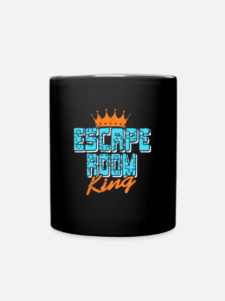 Escape Room King - Tasse einfarbig - Schwarz