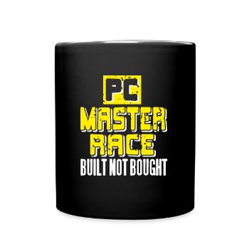 PC Master Race Built not Bought - Full Colour Mug - black - Front