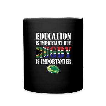 Mais le rugby est plus important Afrique du Sud Rugby - Mug uni - noir - Devant