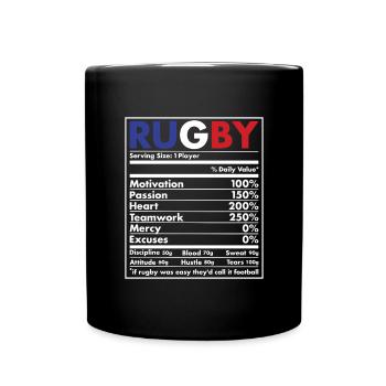 Nutrition France Rugby - Mug uni - noir - Devant