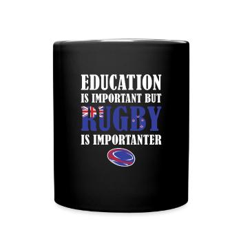 But Rugby Importanter New Zealand Rugby - Tasse einfarbig - Schwarz - Vorne