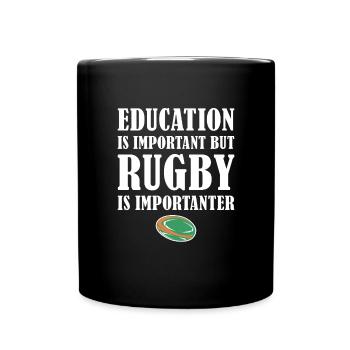 Mais le rugby est plus important Irlande Rugby - Mug uni - noir - Devant