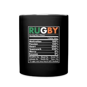 Nutrition Irlande Rugby - Mug uni - noir - Devant
