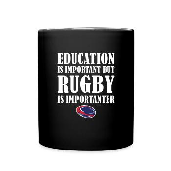 But Rugby Is Importanter Australia Rugby - Full Colour Mug - black - Front