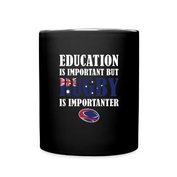 Mais le rugby est plus important Australie Rugby - Mug uni - noir - Devant