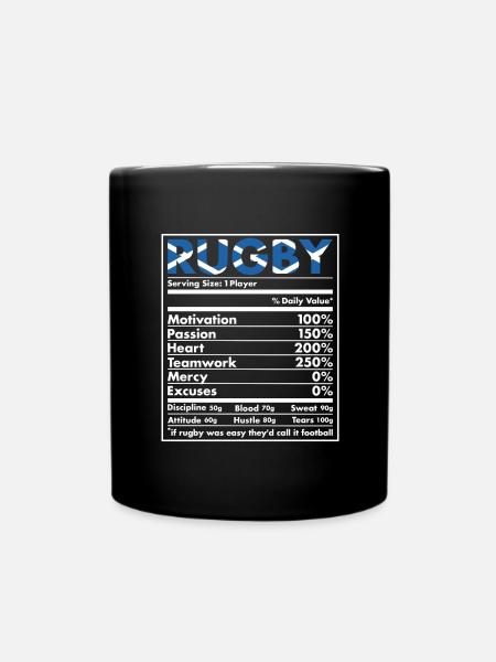 Nutrition Scotland Rugby - Mug uni - noir