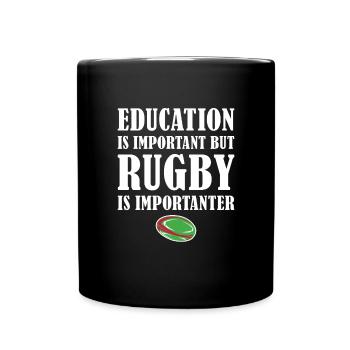 Mais le rugby est plus important Rugby du Pays de Galles - Mug uni - noir - Devant