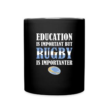 But Rugby Is Importanter Argentina Rugby - Full Colour Mug - black - Front