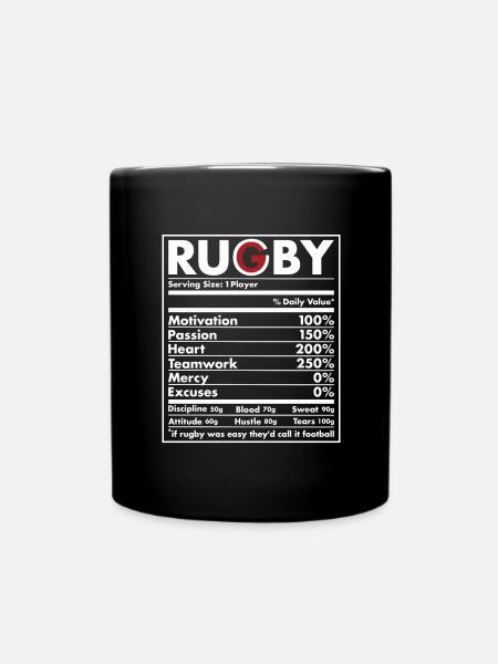 Nutrition Japon Rugby - Mug uni - noir