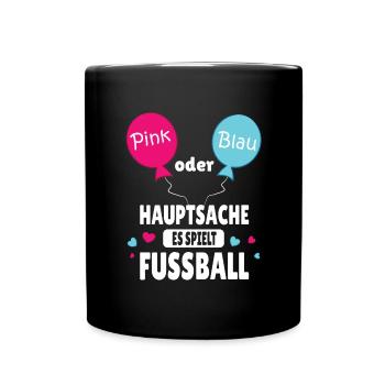 Gender Reveal- Babyparty - Tasse einfarbig - Schwarz - Vorne