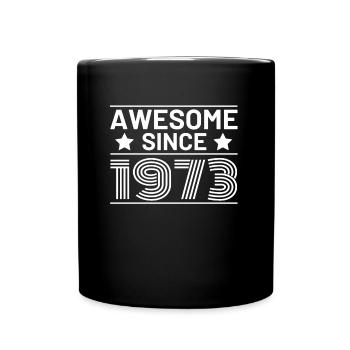 Génial depuis 1973 anniversaire dictons rétro - Mug uni - noir - Devant