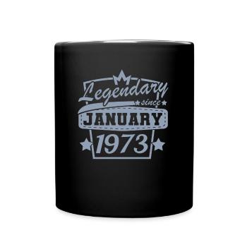 Legendary since January 1973 Retro - Full Colour Mug - black - Front