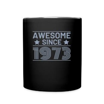 Génial depuis 1973 anniversaire dictons rétro - Mug uni - noir - Devant