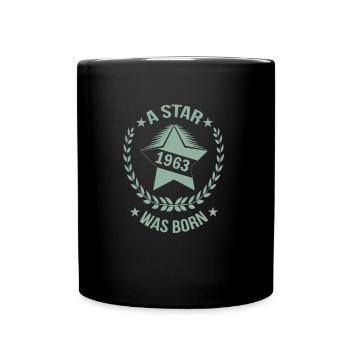 Une star est née en 1963 Née en 1963 - Mug uni - noir - Devant