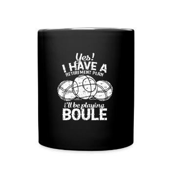 Boule Rente Plan - Tasse einfarbig - Schwarz - Vorne