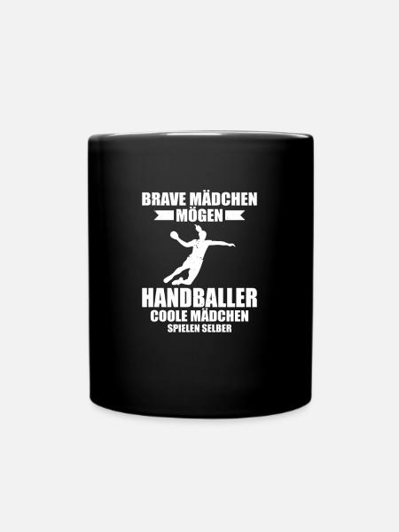 Handball Geschenk für Handballer Handballspieler - Tasse einfarbig - Schwarz