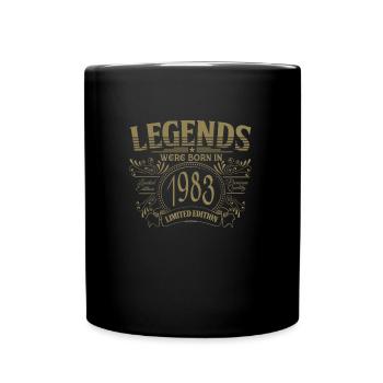 Des légendes sont nées en 1983 Don - Mug uni - noir - Devant