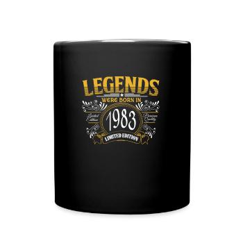 Des légendes sont nées en 1983 Don - Mug uni - noir - Devant