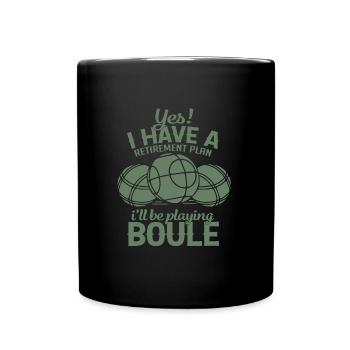 Régime de retraite Boule - Mug uni - noir - Devant