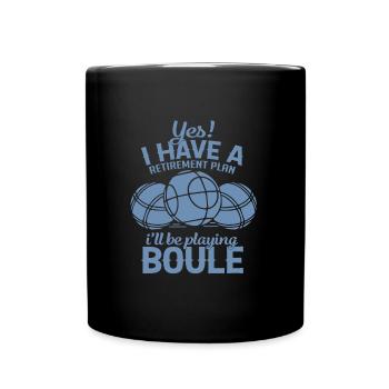Régime de retraite Boule - Mug uni - noir - Devant