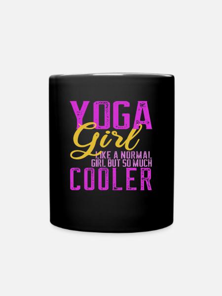 Yoga Yoga Femmes Drôle Dire Cadeau - Mug uni - noir
