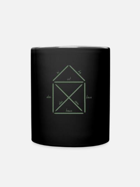 Das Haus vom Nikolaus Shirt für Weihnachten - Tasse einfarbig - Schwarz