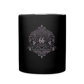 66. Geburtstag Sprüche 66 Jahre Geschenkideen - Tasse einfarbig - Schwarz - Vorne