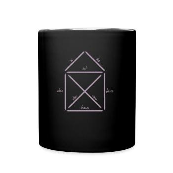 Das Haus vom Nikolaus Shirt für Weihnachten - Tasse einfarbig - Schwarz - Vorne
