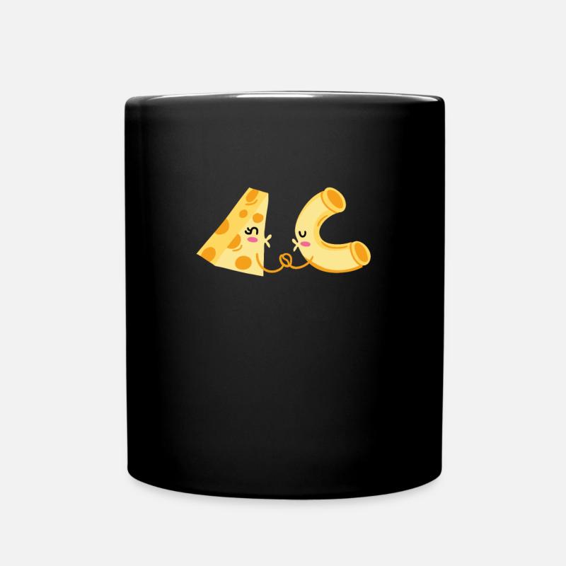 Pâtes au fromage Maccaroni look partenaire de l’équipe - Mug uni - noir