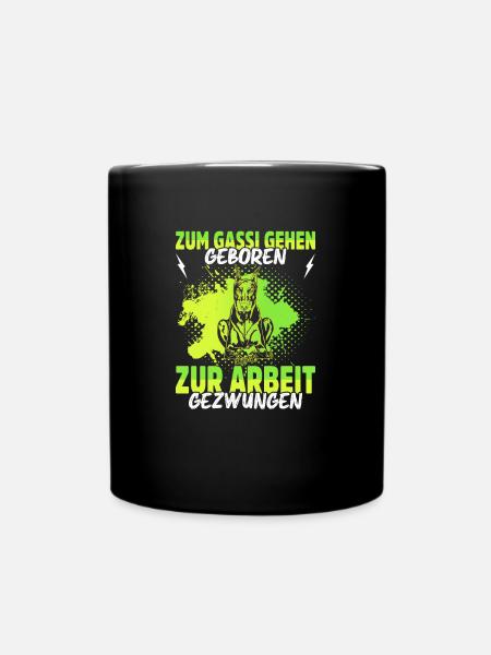 Dobermann Geschenk Für Hundebesitzer Hunde - Tasse einfarbig - Schwarz