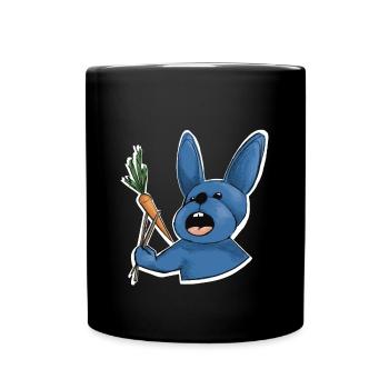Lapin bleu, nouvel an chinois - Mug uni - noir - Devant
