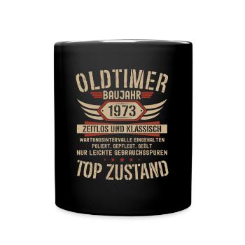 50th birthday 50 years classic car gift 1973 - Full Colour Mug - black - Front