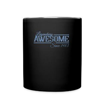 Awesome seit 1983 Geburtstag Sprüche Retro - Tasse einfarbig - Schwarz - Vorne