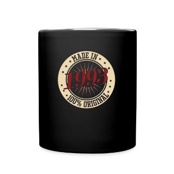 Made in 1993 100 Original Birthday Sayings - Full Colour Mug - black - Front