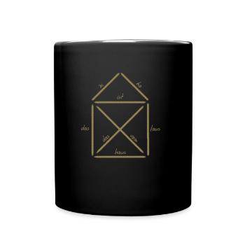 Das Haus vom Nikolaus Shirt für Weihnachten - Tasse einfarbig - Schwarz - Vorne
