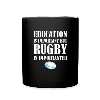 Mais le rugby est plus important Rugby fidjien - Mug uni - noir - Devant