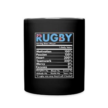 Nutrition Fidji Rugby - Mug uni - noir - Devant