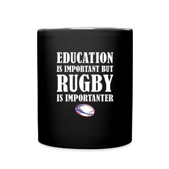 But Rugby Is Importanter Samoa Rugby - Full Colour Mug - black - Front