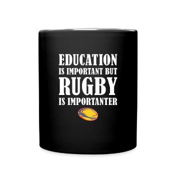 But Rugby Is Importanter Romania Rugby - Full Colour Mug - black - Front