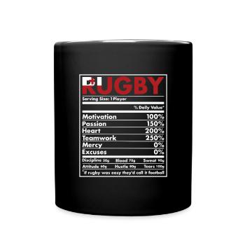 Nutrition Tonga Rugby - Mug uni - noir - Devant