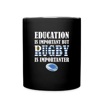 Mais le rugby est plus important Uruguay Rugby - Mug uni - noir - Devant