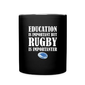 Mais le rugby est plus important Uruguay Rugby - Mug uni - noir - Devant