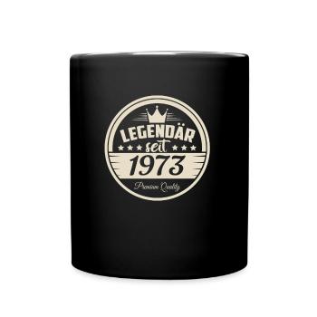 Anniversaire légendaire depuis 1973 sceau - Mug uni - noir - Devant