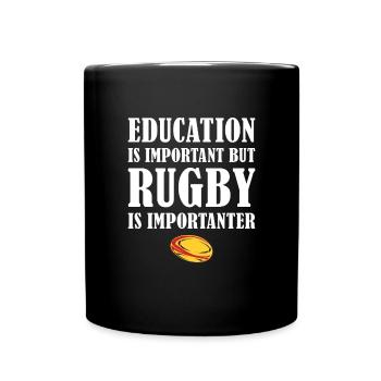 Mais le rugby est plus important Allemagne Rugby - Mug uni - noir - Devant
