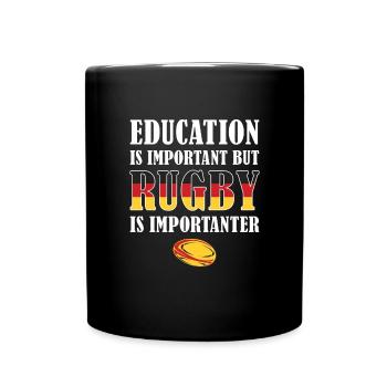 But Rugby Is Importanter Germany Rugby - Full Colour Mug - black - Front