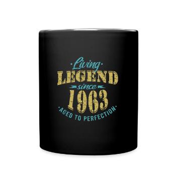 Lebende Legende seit 1963 Sprüche - Tasse einfarbig - Schwarz - Vorne