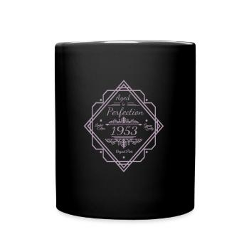 vintage 1953 Anniversaire Dictons Mûri à - Mug uni - noir - Devant