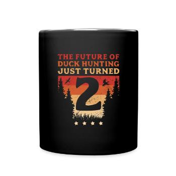 L’avenir de la chasse au canard vient d’avoir 2 ans - Mug uni - noir - Devant